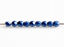 Image de 2x2 mm, perles tchèques, une soupe de différentes formes rondes, bleu du soir, opaque, métallique saturé