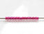Picture of Japanese seed beads, round, size 11/0, Toho,  fuchsia-lined, light amethyst
