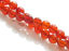 Afbeeldingen van 6x6 mm, rond, edelsteen kralen, rood carneool, in facetten