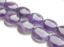 Image de 20x20x7 mm, perles galets arrondis, pierres gemmes, agate sauge, améthyste, naturelle