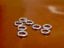 Picture of 6 mm, open jump rings, 20 gau, sterling silver, 2 pieces
