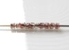 Picture of Czech cylinder seed beads, size 10, metallic, Apollo gold, 5 grams