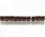 Picture of Czech cylinder seed beads, size 10, opaque, dark bronze, 5 grams