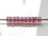 Picture of Czech seed beads, size 8, transparent, amethyst purple, luster
