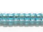Afbeeldingen van Tsjechische rocailles, maat 8, doorzichtig, aquamarijn blauw, glanzend