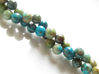 Picture of 6x6 mm, round, gemstone beads, azurite, natural