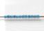Afbeeldingen van Cilinder kralen, maat 11/0, Treasure, denim blauw gevoerd, regenboog kristal, 5 gram