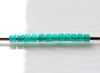 Afbeeldingen van Cilinder kralen, maat 11/0, Treasure, ondoorzichtig, licht zeegroen, Ceylon glans, 5 gram