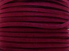 Picture of 3x1,2 mm, Ultra suede synthetic lace, deep burgundy red, 5 meters