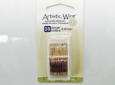 Afbeeldingen van Artistic Wire, koperdraad 0.32 mm, aanslag werende messing