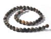 Picture of 10x10 mm, round, gemstone beads, common opal, blue, natural